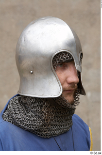 Photos Medieval Knight in mail armor 4 army head helmet…